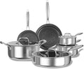 COOKER KING Stainless Steel Cookware Set, Pots and Pans Set Non Stick, Hybrid by cookerking