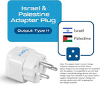 Ceptics Israel Power Adapter Travel Universal Plug, Works in Palestine - Image 2