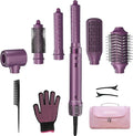StyleVibe 6-in-1 Air Styler, Hair Dryer & Blow Dryer Brush with Travel Case - Auto Wrap Curls (L/R), Fast Drying, Thermal Round Brush for Smooth Blowouts & Frizz-Free Volume, No Heat Damage