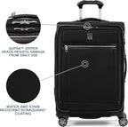 Travelpro Platinum Elite Softside Expandable Checked Luggage, 8 Wheel Spinner - Image 3
