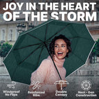 Royal Walk Windproof Folding Travel Umbrella Compact and Strong Luxurious Real - Image 4