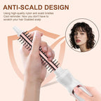 Thermal Brush 0.5 Inch Curling Iron Volumizing Heated Round Brush 1/2 Inch Ceramic Tourmaline Heated Hot, Multifunctional Styler Curling Wand (White, 0.5 inch)