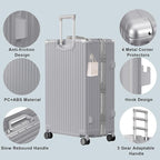 AnyZip Carry On Luggage PC+ABS Aluminum Frame Zipperless Luggage Hard Shell - Image 3