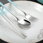 Travel cutlery set, 18/8 stainless steel cutlery, Reusable utensils set - Image 5
