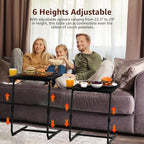Adjustable TV Tray Black Dinner - Image 4