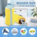 Shoe Washing Machine Bag 2PCS, Reusable Durable Zipper Laundry Bag Shoe Washing - Image 5