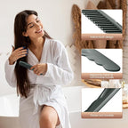 Dandruff Comb Green Upgraded Fine Tooth Scalp Detox Comb Lice for Women, Men & Kids Scalp Detoxing, Sweep & Massage Hair Brush Tool with Elegant Box for Hair Care