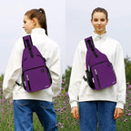MOSISO Sling Backpack Bag, Crossbody Shoulder Bag Travel Hiking Daypack Chest - Image 6