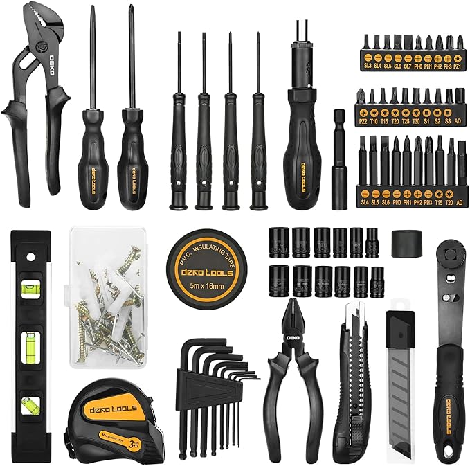 DEKOPRO 150 Piece Tool Set, General Household Hand Tool Kit, Home Repair Tool - Image 3