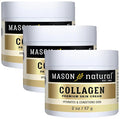 MASON NATURAL Collagen Premium Skin Cream - Anti Aging Face and Body Moisturizer, Intense Skin Hydration and Firmness, Pear Scent, Paraben Free, 2 OZ (Pack of 3)