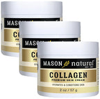 MASON NATURAL Collagen Premium Skin Cream - Anti Aging Face and Body Moisturizer, Intense Skin Hydration and Firmness, Pear Scent, Paraben Free, 2 OZ (Pack of 3)