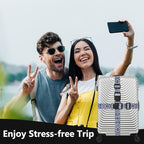 2 Pack Luggage Straps for Suitcases Adjustable Luggage Belt TSA Approved - Image 5