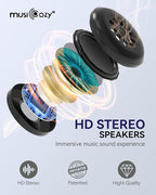 MUSICOZY Sleep Headphones Bluetooth 5.4 Headband Breathable Sleeping Headphones - Image 5