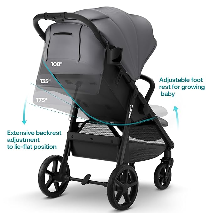 Mompush Nova Baby Stroller for Toddler, Infant & Newborn | Spacious Seat & - Image 3