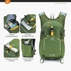 SKYSPER Small Hiking Backpack - 25L Travel Daypack Lightweight Bag Water - Image 2