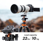 K&F Concept 68" Carbon Fiber Camera Tripod, Compact Tripods - Image 5