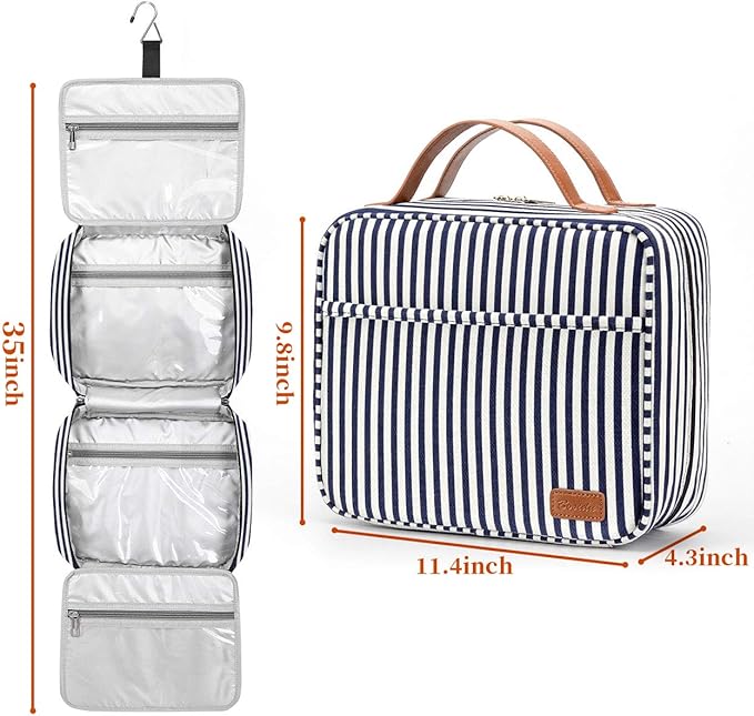 Hanging Travel Toiletry Bag, Large Capacity Cosmetic Travel Toiletry Organizer - Image 4