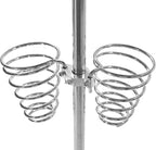 Hair Dryer Stand,Twisty Style Acrylic Top Holder,Hair Styling Appliances with Tray Two Spiral Holders and Heavy Base for Hair Dryer,Flat Iron,Curling Stick,Hair Straightener,Brush(orange)