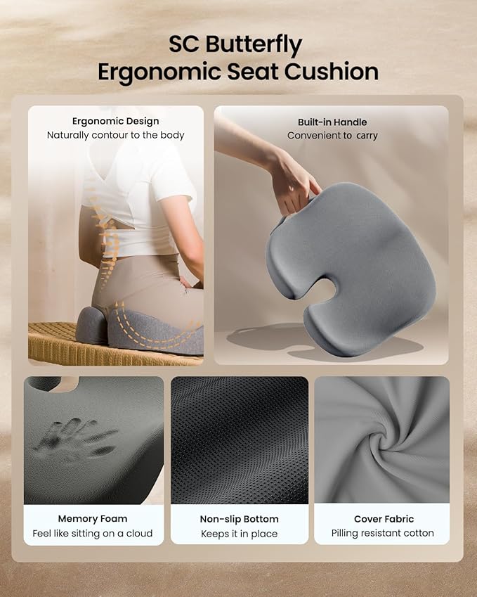 ProtoArc Seat Cushion, Office Chair Cushion - Image 7