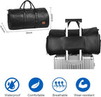 seyfocnia Convertible Travel Garment Bag, Carry on Garment Duffel Bag - Image 4