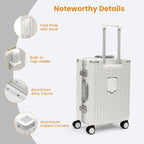Carry On Luggage 22x14x9 Airline Approved, Zipperless Luggage Carry On - Image 6