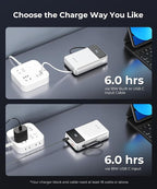 Portable-Charger-Power-Bank Travel Essentials Battery Pack USB C 30000mAh Built - Image 7