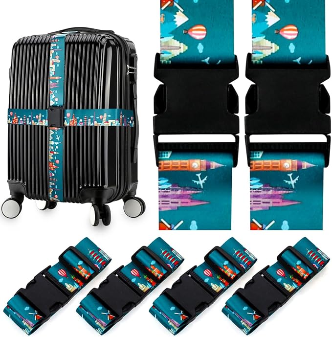 Adjustable Travel Luggage Strap Suitcase Belt Travel Bag Accessories 1.96 in W by Gutsdoor