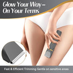 KINGTEE 5-in-1 Electric Bikini Trimmer for Women – IPX7 Waterproof Shaver, Cordless Body & Facial Razors for Women, Ceramic Blades, USB-C Rechargeable, Painless Hair Removal Kit (Light Black)