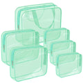 APREUTY Clear Makeup Bags, TSA Approved 6 Pcs Cosmetic Makeup Bags Set Clear PVC by WelcometoAPREUTY