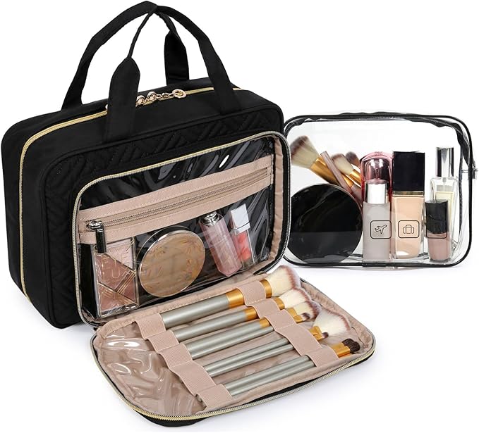 BAGSMART Toiletry Bag Hanging Travel Makeup Organizer - Image 2