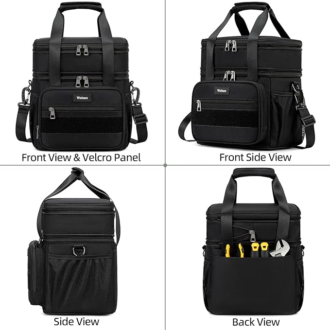 Weitars Lunch Box for Men Women Dual Compartment Lunch Box Heavy Duty Large - Image 8