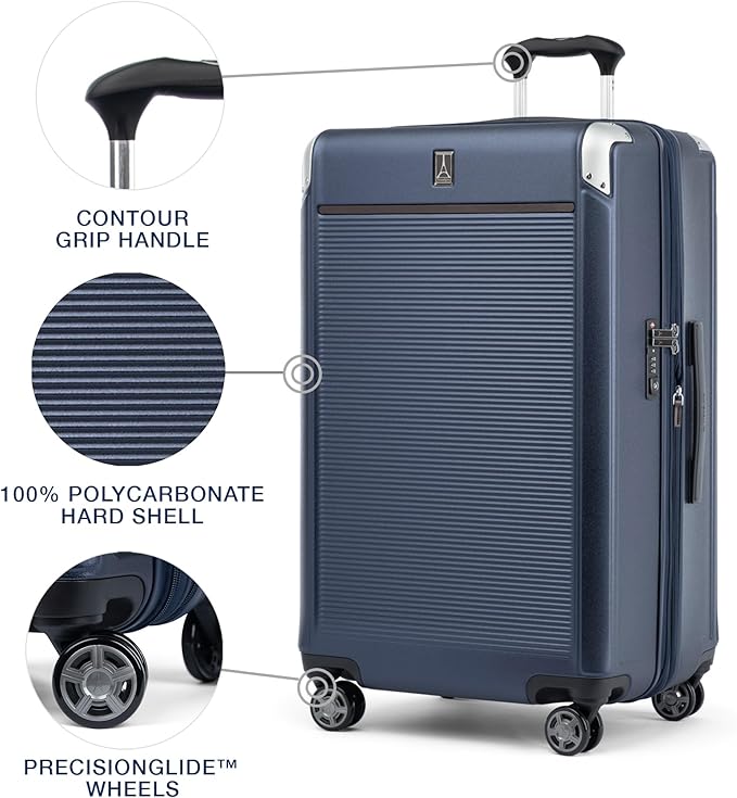 Travelpro Platinum Elite Hardside Expandable Checked Luggage, 8 Wheel Spinner - Image 3