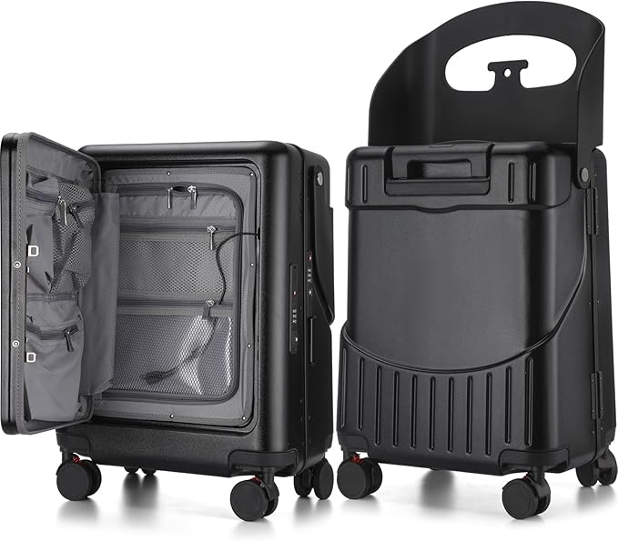 20 Inch Ride on Luggage with Seat by Bulyoou
