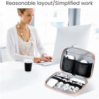 Electronics Organizer Bag, Portable Cable Organizer Case Travel Electronic - Image 6
