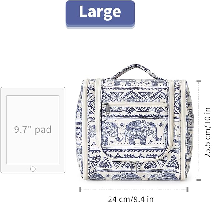 Narwey Hanging Toiletry Bag for Women Travel Makeup Bag Organizer Toiletries - Image 7