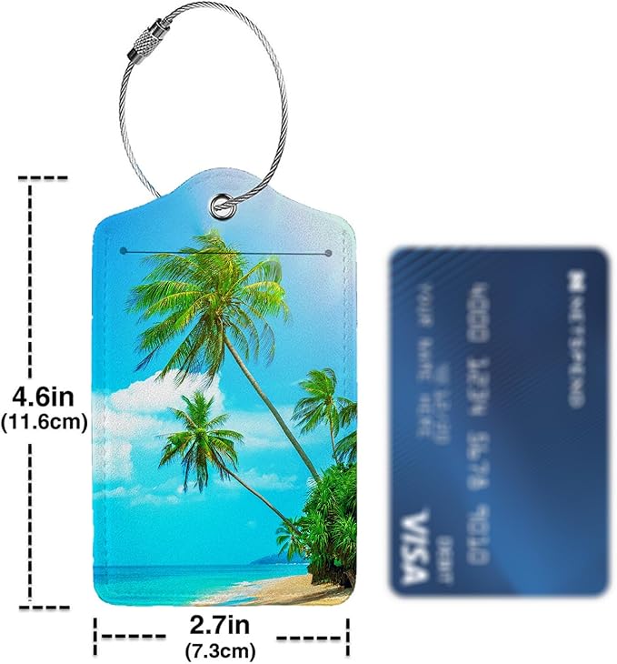 Swaying Palm Trees 2-Pack Luggage Tags - Image 4