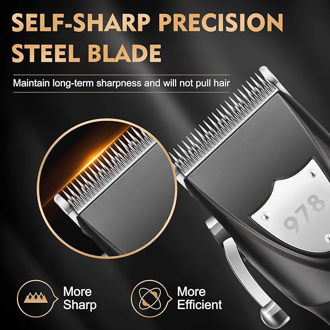 Professional Hair Clipper Set for Men, Barber Kit Clipper and Trimmer Set, Electric Foil Shavers for Men with Travel Case