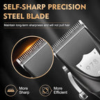 Professional Hair Clipper Set for Men, Barber Kit Clipper and Trimmer Set, Electric Foil Shavers for Men with Travel Case