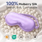 Umisleep 100% Pure Mulberry Silk Sleep Mask, 22 Momme 6A Soft Smooth Fibers - Image 2