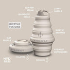 HYDAWAY 17oz Collapsible Water Bottle - Image 5