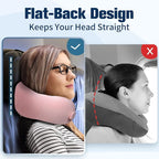 Neck Pillow for Traveling, Travel Pillows for Airplanes, 100% Pure Memory Foam - Image 4