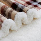 PU MEI Sherpa Fleece Throw Blanket 80" x 90" Reversible Plush Fluffy Large Big - Image 6