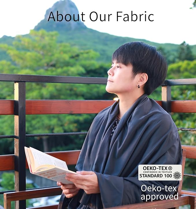 Travel Blanket Lightweight and Breathable, 67 x 48 in Soft Airplane Flight - Image 6