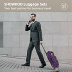 SHOWKOO Luggage Sets 3 Piece Softside Expandable Lightweight Durable Suitcase - Image 2