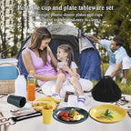 Evanda Camping Cutlery Set, Reusable Light Weight Mug, Plate and Stainless - Image 3
