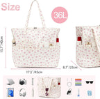 Beach Pool Bags Tote for Women Ladies Large Gym Tote Carry On Bag - Image 7