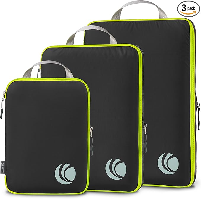 Cipway Compression Packing Cubes, Ultralight Luggage Organizer Bags, Travel by Cipway