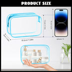 16 Pieces Clear Cosmetic Bags, PVC Clear Pouch - Image 2