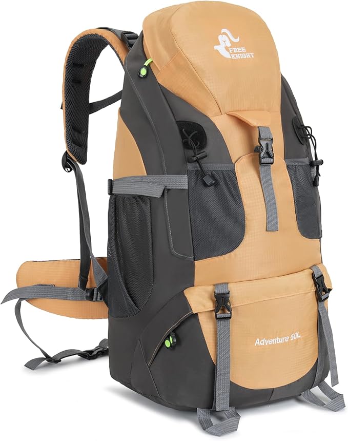 Bseash 50L Hiking Backpack, Water Resistant Lightweight Outdoor Sport Daypack by Bseash