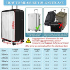 Yotako Upgraded Zippered Transparent PVC Suitcase Cover, No Disassembly - Image 5